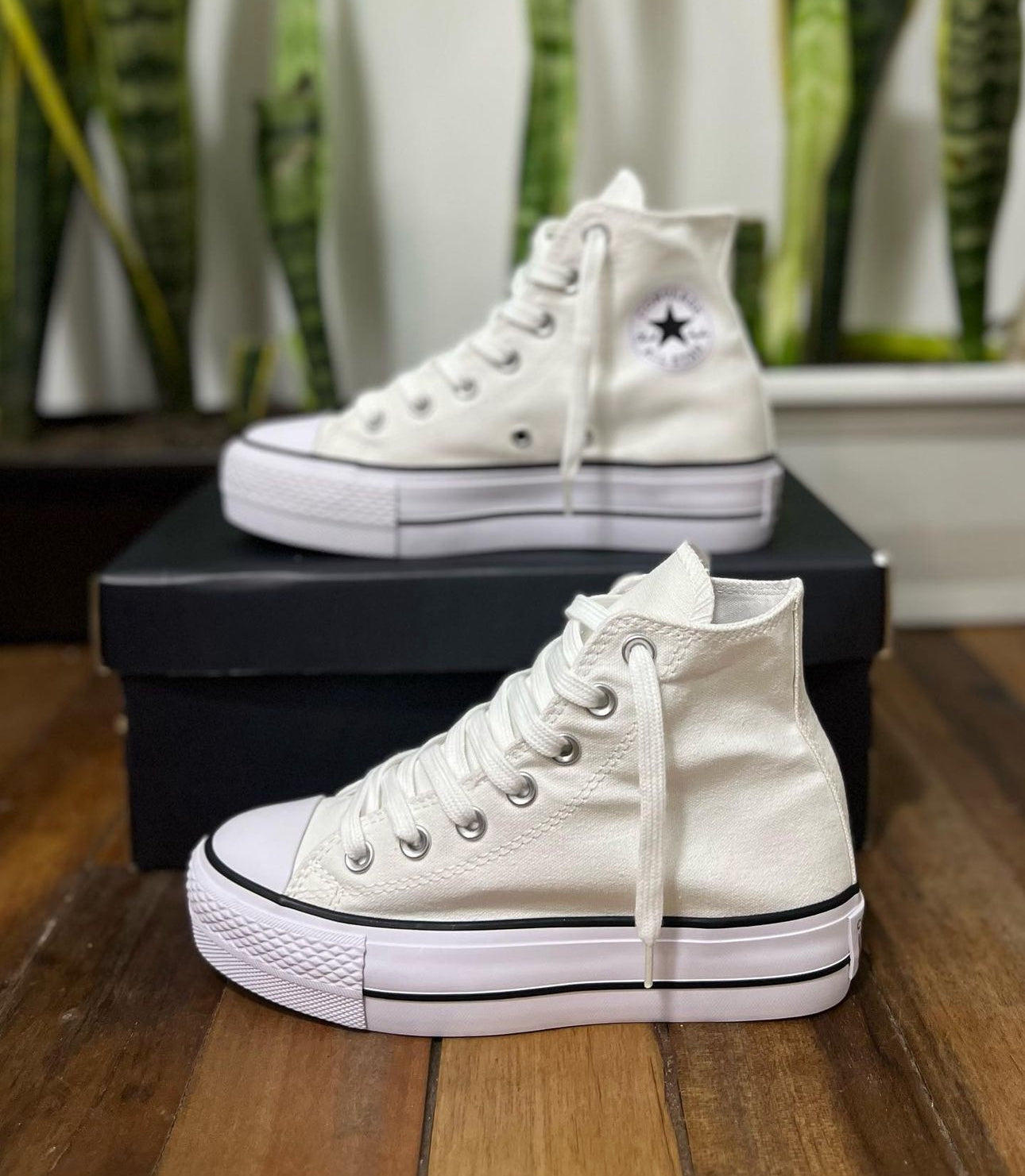 Converse fashion de bota sin plataforma