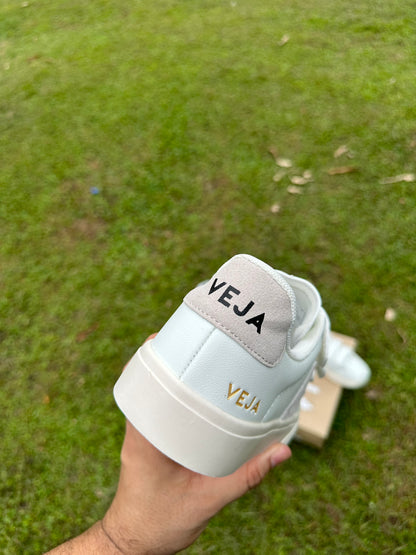 VEJA VELCRO BLANCO GRIS