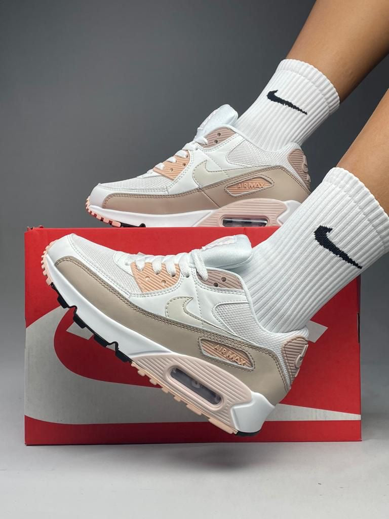 NIKE AIR MAX 90 BLANCO ROSADO