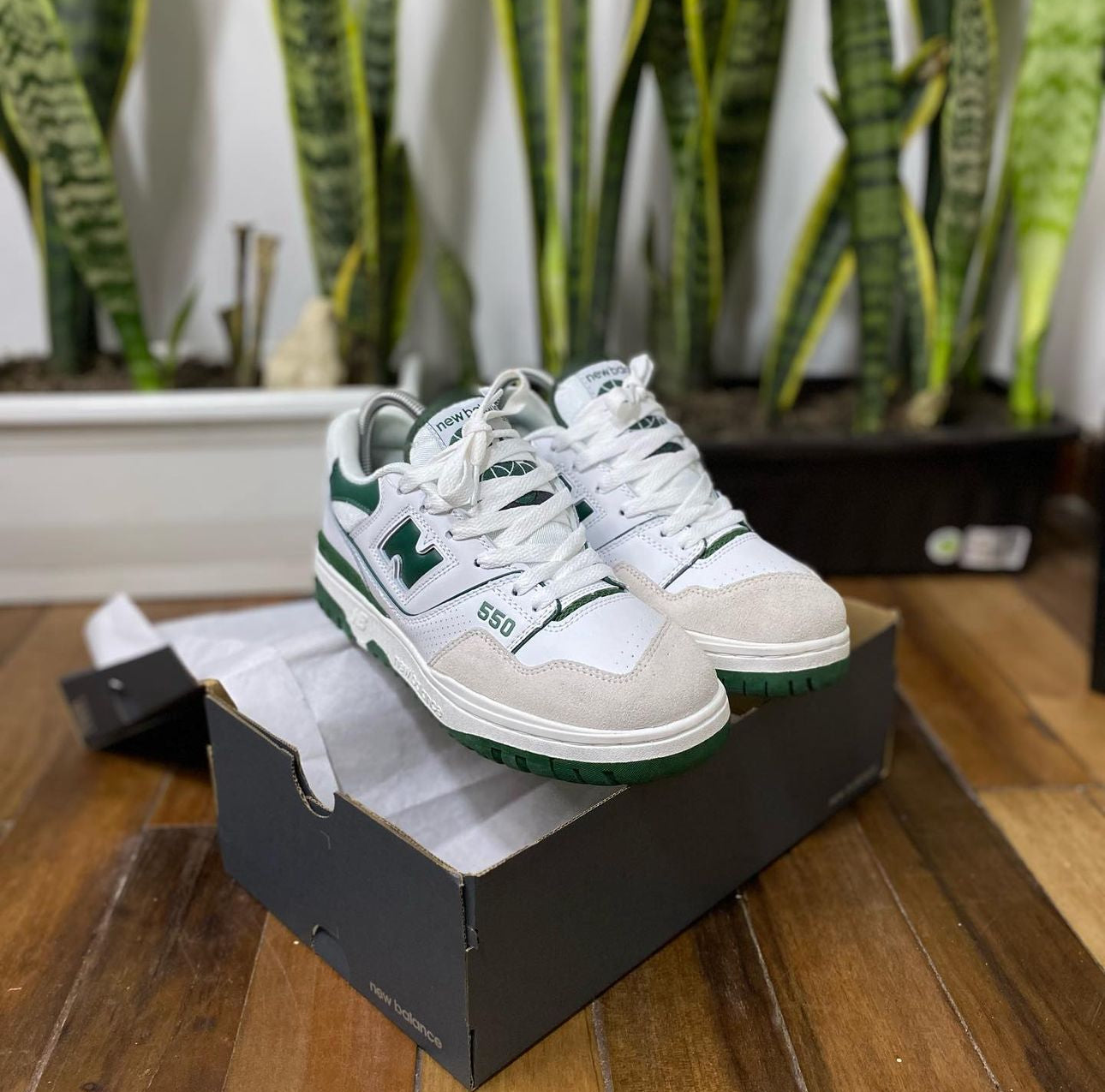 New Balance 550 Blanco Verde