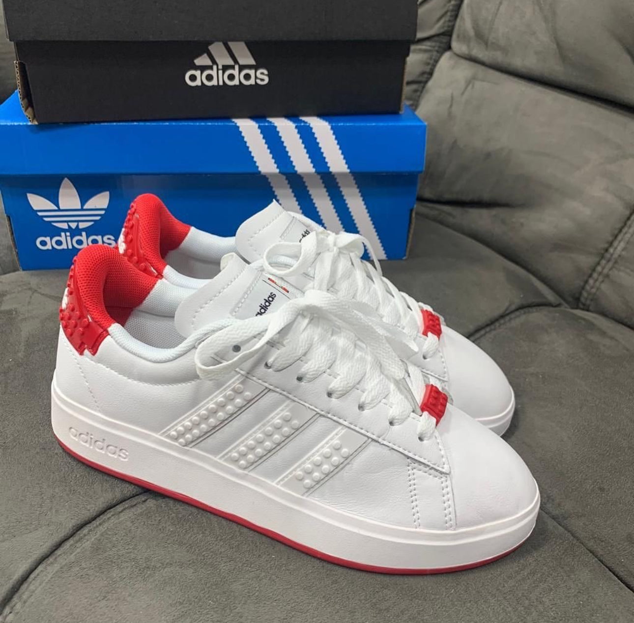 Adidas Lego Blanco Rojo