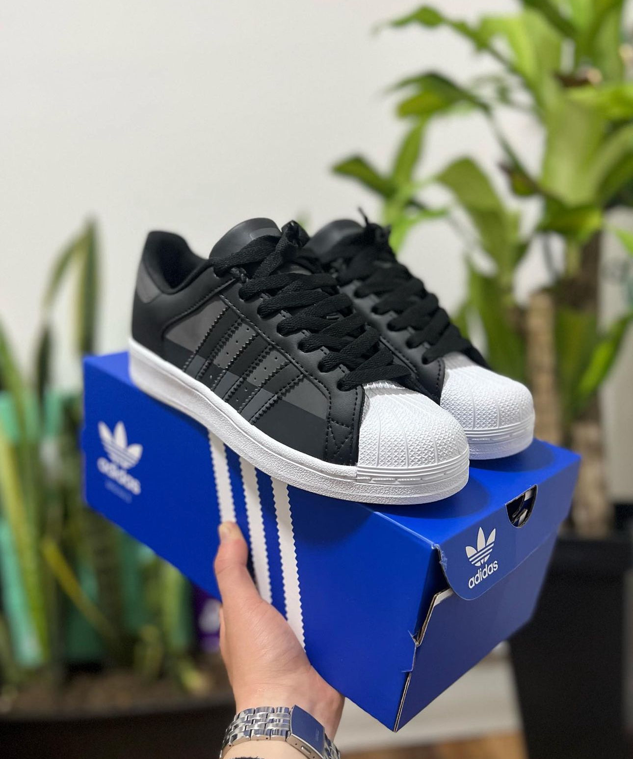 ADIDAS SUPER STAR Negro Gris